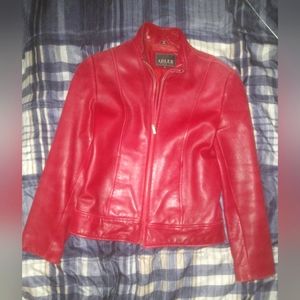 Adler Re Women's real New Zealand Lamb Leather jacket, size XS,